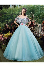 Ball Gown Off-the-shoulder Prom / Evening Dress with Beading