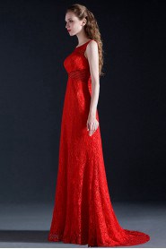 Sheath / Column Off-the-shoulder Floor-length Prom / Evening Dress with Beading