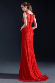 Sheath / Column Off-the-shoulder Floor-length Prom / Evening Dress with Beading