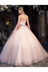 Ball Gown Strapless Prom / Evening Dress with Flower(s)