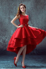 A-line Scoop Knee-length Prom / Evening Dress