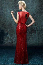 Trumpet / Mermaid V-neck Floor-length Prom / Evening Dress