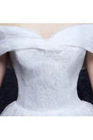 Ball Gown Off-the-shoulder Organza Wedding Dress