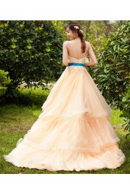 Ball Gown Strapless Lace Prom / Evening Dress