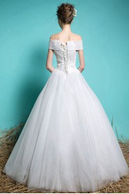 Ball Gown Off-the-shoulder Lace Wedding Dress