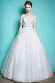 Ball Gown Off-the-shoulder Lace Wedding Dress