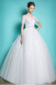 Ball Gown Off-the-shoulder Lace Wedding Dress