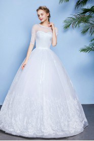 Ball Gown Scoop Tulle Wedding Dress