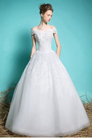 Ball Gown Off-the-shoulder Lace Wedding Dress