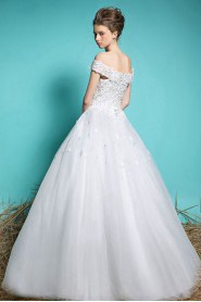 Ball Gown Off-the-shoulder Lace Wedding Dress