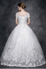 Ball Gown Scoop Lace Wedding Dress