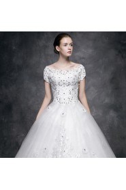 Ball Gown Scoop Lace Wedding Dress