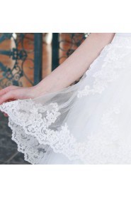 Ball Gown Strapless Lace Wedding Dress