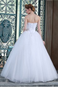 Ball Gown Strapless Organza Wedding Dress