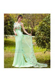 Trumpet / Mermaid Scoop Tulle Prom / Evening Dress