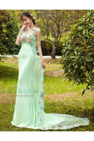 Trumpet / Mermaid Scoop Tulle Prom / Evening Dress