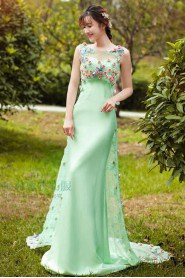 Trumpet / Mermaid Scoop Tulle Prom / Evening Dress