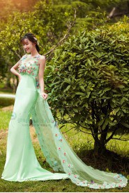 Trumpet / Mermaid Scoop Tulle Prom / Evening Dress