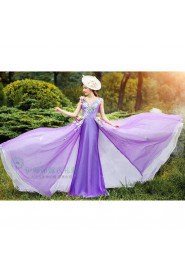 Ball Gown V-neck Tulle Prom / Evening Dress