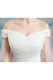 Ball Gown Off-the-shoulder Lace Wedding Dress