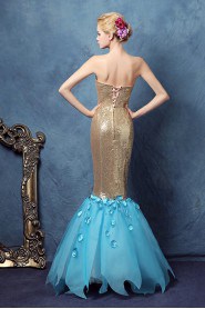 Trumpet / Mermaid Strapless Tulle Prom / Evening Dress