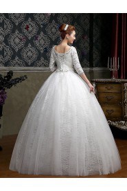 Ball Gown Scoop Tulle Wedding Dress