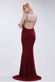 Trumpet / Mermaid Jewel Prom / Evening Dress