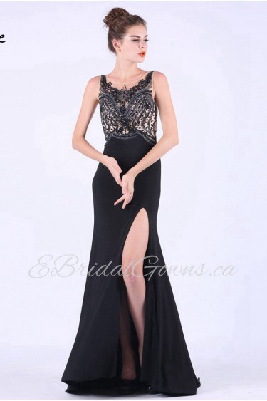 Trumpet / Mermaid Scoop Prom / Evening Dress