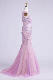 Trumpet / Mermaid Scoop Tulle Prom / Evening Dress