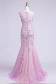 Trumpet / Mermaid Scoop Tulle Prom / Evening Dress