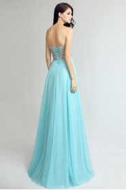 Sheath / Column Strapless Chiffon Prom / Evening Dress