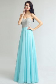 Sheath / Column Strapless Chiffon Prom / Evening Dress