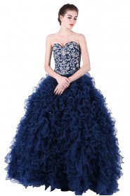 Ball Gown Strapless Organza Prom / Evening Dress