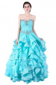 Ball Gown Strapless Tulle Prom / Evening Dress