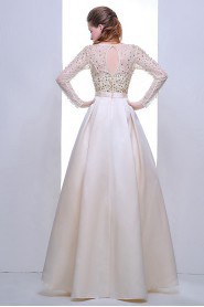 A-line Scoop Chiffon Prom / Evening Dress