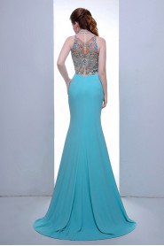 Trumpet / Mermaid Halter Chiffon Prom / Evening Dress