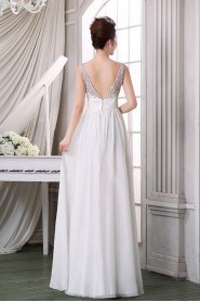 Sheath / Column Scoop Chiffon Prom / Evening Dress