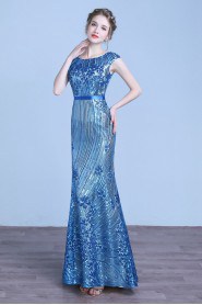 Trumpet / Mermaid Scoop Lace Prom / Evening Dress