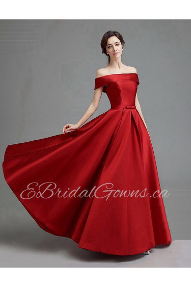 A-line Off-the-shoulder Prom / Evening Dress