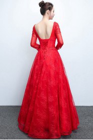 A-line Scoop Prom / Evening Dress