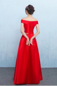 A-line Off-the-shoulder Prom / Evening Dress