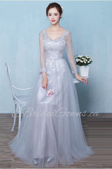 Sheath / Column V-neck Prom / Evening Dress