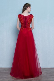 A-line Scoop Prom / Evening Dress