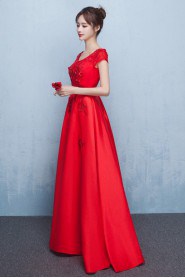 A-line Scoop Prom / Evening Dress