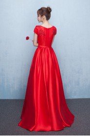 A-line Scoop Prom / Evening Dress