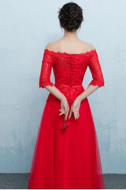 A-line Off-the-shoulder Prom / Evening Dress