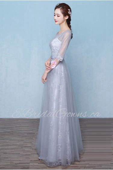 Sheath / Column Scoop Prom / Evening Dress