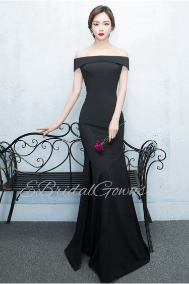 Trumpet / Mermaid Off-the-shoulder Prom / Evening Dress