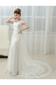 Trumpet / Mermaid Off-the-shoulder Lace Wedding Dress