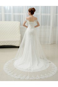 Trumpet / Mermaid Off-the-shoulder Lace Wedding Dress